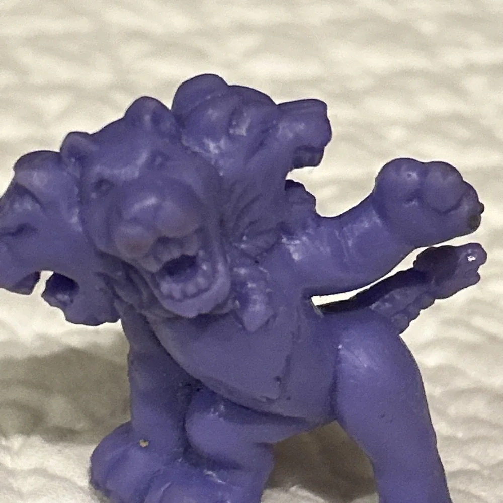 1990 Matchbox Monster in My Pocket Series 1 -‎ Purple Cerberus #28 MIMP Dog